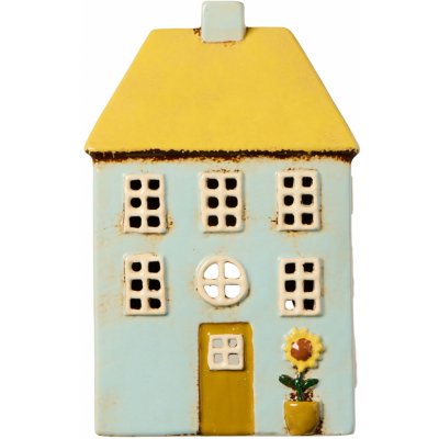 Ib Laursen Kameninový svícen Nyhavn Yellow Roof / sunflower, žlutá barva, keramika – Sleviste.cz