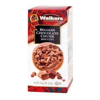 Walkers Sušenky Čokoládové s kousky belgické čokolády 150 g