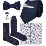 Bubibubi sada Marine s kravatou a motýlkem tmavomodrá – Zboží Dáma