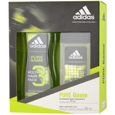 Adidas Pure Game deospray 75 ml + sprchový gel 250 ml dárková sada – Zboží Mobilmania