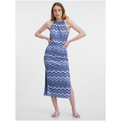 Orsay dámské vzorované šaty modrá – Sleviste.cz