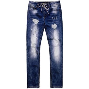 Recea pánské džínové kalhoty Andreredin tmavě jeansová