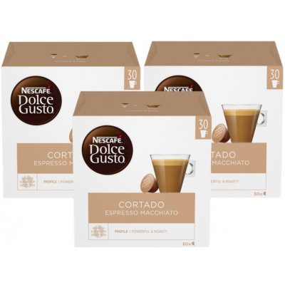 Nescafé Dolce Gusto kávové kapsle cortado XL 3 x 30 ks – Zboží Mobilmania