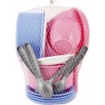 Teddies sada nádobí plast barevné 18ks v síťce – Zboží Mobilmania