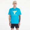 Pánské sportovní tričko Under Armour Project Rock Payoff Graphic Short Sleeve Tee Circuit Teal/ Radial Turquoise/ High-Vis Yellow