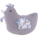 Slepice 25cm pletená, šedá – Hledejceny.cz