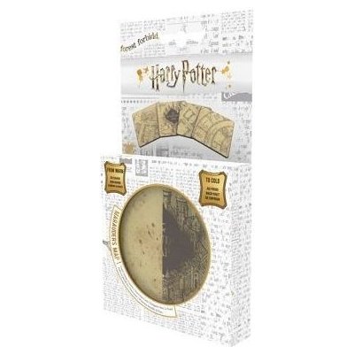 Harry Potter: Set podtácků - Pobertův plánek 4 ks (Marauders Map) – Zboží Mobilmania