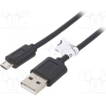 Goobay 93922 USB 2.0 USB A vidlice, USB B micro vidlice, 0,6m, černý