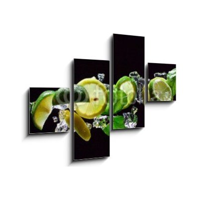 Obraz 4D čtyřdílný - 120 x 90 cm - Mojito mojito cocktail alkohol – Zbozi.Blesk.cz
