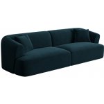 Cosmopolitan Design Petrolejově modrá sametová čtyřmístná – Zbozi.Blesk.cz