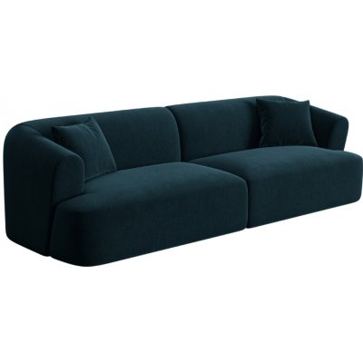 Cosmopolitan Design Petrolejově modrá sametová čtyřmístná – Zbozi.Blesk.cz