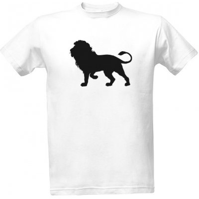 Tričko s potiskem Znamení lva pánské Bílá
