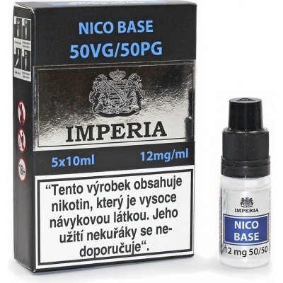 Boudoir Samadhi s.r.o. IMPERIA Nico Base PG50/VG50 PG50/VG50 12mg 5x10ml – Hledejceny.cz