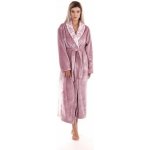 Vestis Flora 2556 dlouhý župan se šálovým límcem 4353 mauve mist – Zboží Dáma