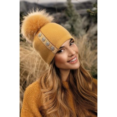 Krumlovanka dámská zimní čepice s bambulí Woolmark W-0817/765 – Hledejceny.cz