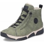 Rieker dámská kotníková obuv 45955-54 zelená – Sleviste.cz