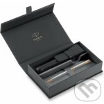 Parker Sonnet Stainless Steel GT kuličkové pero dárková sada s koženým pouzdrem 1502/5291517 – Sleviste.cz