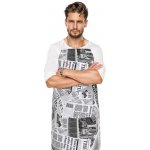 Bellatex Kuchyňská zástěra EMA zástěra 67x84 cm Noviny černá bílá – Hledejceny.cz