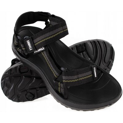 Sandály sportovní do vody na suchý zip lehké pásky khaki černé – Zboží Dáma