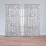 Záclony Bílé flíčky na fialové: 2 ks - 150x250 cm - Sablio – Hledejceny.cz