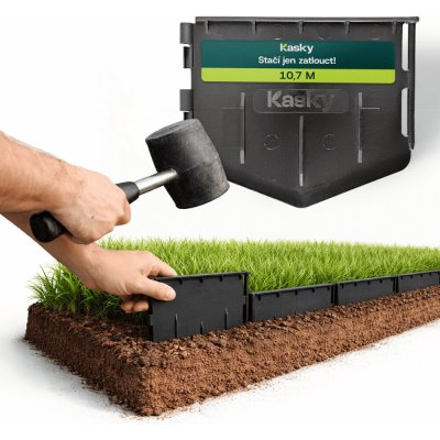 Kasky obrubník 13,1 cm x 10,7 m černá 1 ks – Hledejceny.cz
