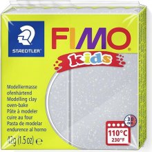 FIMO kids 42g stříbrná se třpytkami