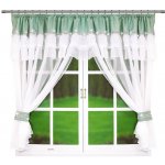 BytoTex Hotová záclona Regina zelená (PZ) 400x150 cm – Hledejceny.cz