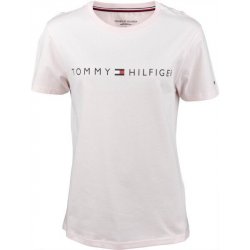 Tommy Hilfiger CN SS TEE LOGO Růžová Černá tričko