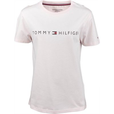 Tommy Hilfiger CN SS TEE LOGO Růžová Černá tričko