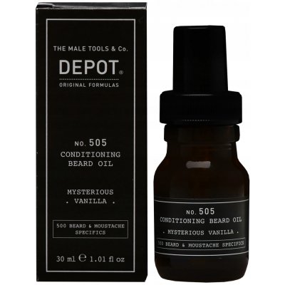 Depot NO.505 conditioning beard oil ginger & cardamom kůže a dřevo 30 ml – Zboží Mobilmania