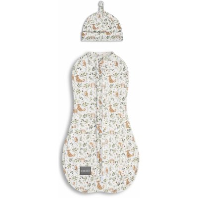 Sleepee Zavinovačka First Step Swaddle s čepičkou Ivory Forest – Zboží Dáma Sleepee Zavinovačka First Step Swaddle s čepičkou Ivory Forest – Zboží Dáma