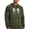 Pánská mikina Under Armour UA Rival Fleece Logo HD-GRN 1379758-390