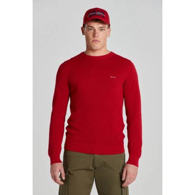 Gant Cotton Pique C-neck červená – Zboží Mobilmania