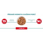 Purina One Sterilcat s krůtou a zelenými fazolkami s lososem a mrkví ve šťávě 4 x 85 g – Zbozi.Blesk.cz