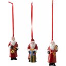 Villeroy & Boch Nostalgic Ornaments vánoční závěsná dekorace Santa 3 ks