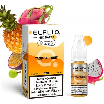 Elf Bar Elfliq Salt Tropical Fruit 10 ml 10 mg – Hledejceny.cz