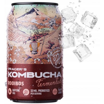 Prager´s Kombucha Rooibos 330 ml – Zboží Dáma