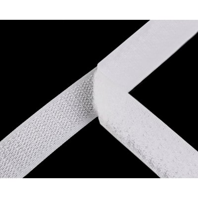 Stoklasa Suchý zip háček + plyš 750502 bílý, šířka 2cm (v metráži) – Zboží Dáma