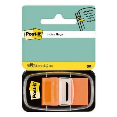 3M Post-it samolepicí záložky plastové 25,4 × 43,2 mm, oranžové, 50 ks – Hledejceny.cz