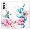 Pouzdro a kryt na mobilní telefon Pouzdro iSaprio Flip s kapsičkami na karty - Beautiful Flower Samsung Galaxy A04s