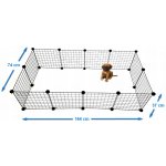 shumee C&C Zagmie modulární playpen pro štěňata a malé psy 145 x 75 cm 4 x 2 3 x 3 – Zboží Dáma