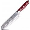 Kuchyňský nůž IZMAEL Damaškový kuchyňský nůž Mijazaki Santoku 16 cm