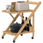 Servírovací stolek kolečka masivní bambus přírodní NoBi LISABON – Zboží Dáma