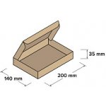 Top-obaly Kartonové krabice 200 x 140 x 35 mm 10 ks – Zboží Živě