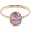Prsteny Diante Zlatý prsten s růžovým kamenem 59641689.54