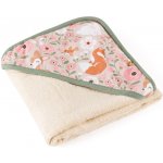 Petite&Mars Osuška bambusová s kapucí Loulou Rosy Wilderness 100 x 100 cm – Hledejceny.cz
