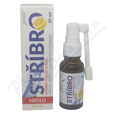 STŘÍBRO Hrdlo koloid.Ag10 orální sprej citron 20 ml – Zboží Dáma STŘÍBRO Hrdlo koloid.Ag10 orální sprej citron 20 ml – Zboží Dáma