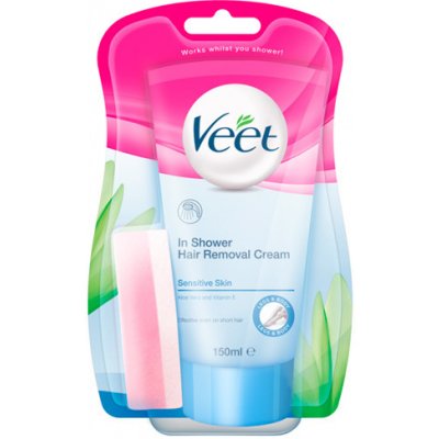 Veet Depilační Krém do Sprchy pro Citlivou Pokožku 150 ml – Zboží Dáma