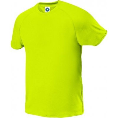Starworld Prodyšné sportovní tričko z mikro polyesteru žlutá fluorescentní