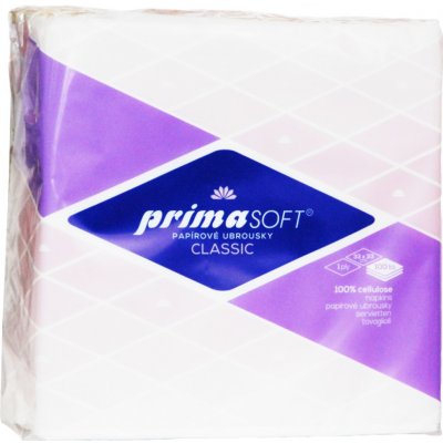 PrimaSoft ubrousky Classic 33x33cm 1V cel. extra bílá 36x100ks 060104 – Hledejceny.cz